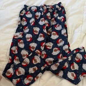 Santa Print Pajama Pants